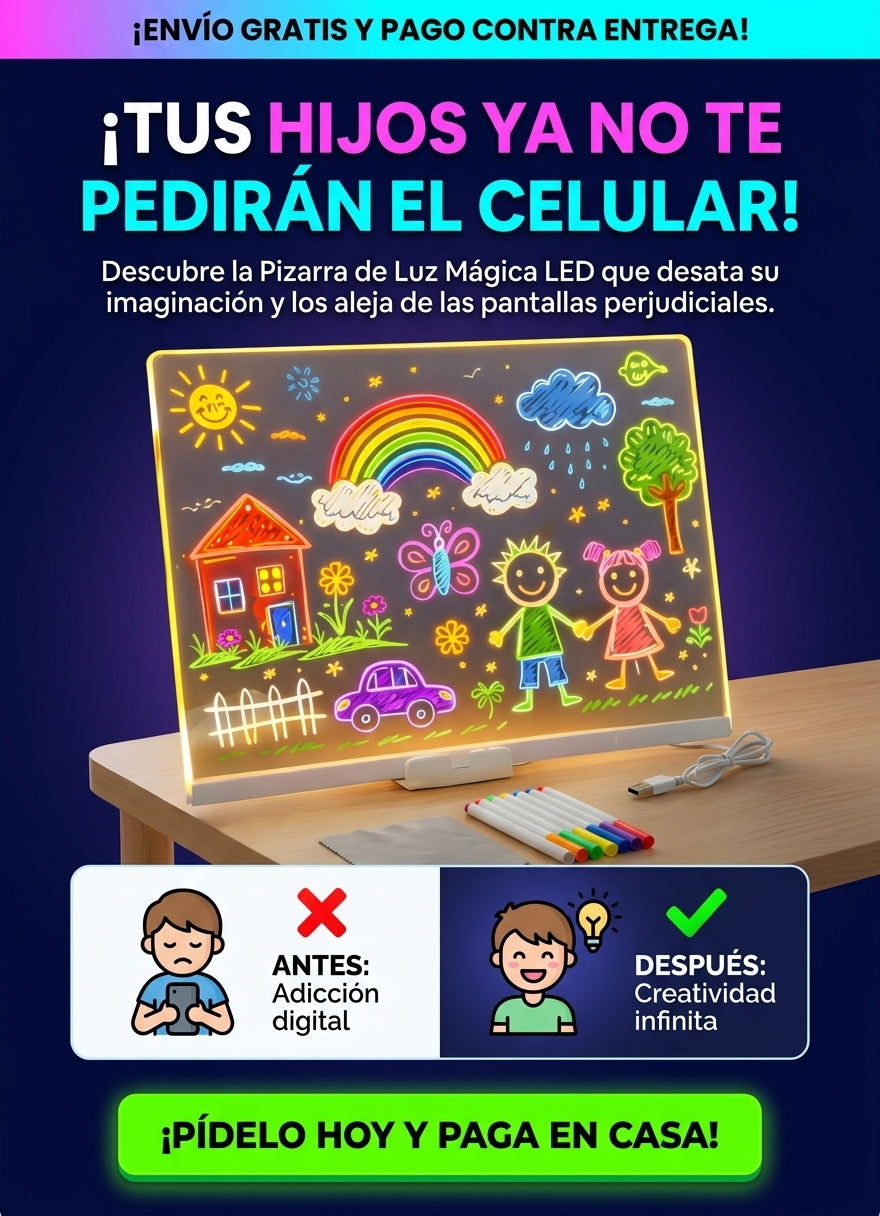 Tablero Luz Led Pizarra