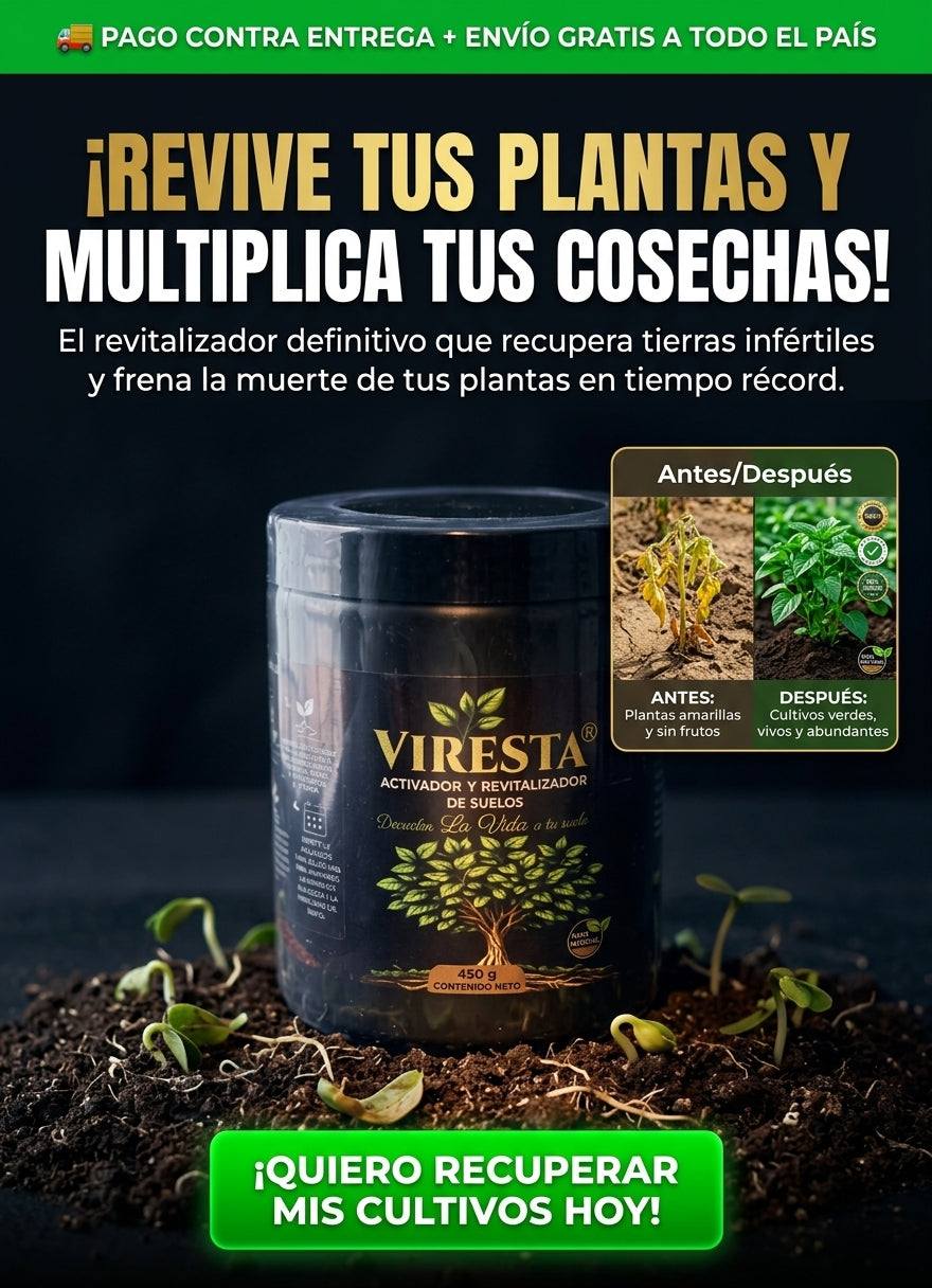 ACTIVADOR DE SUELO VIRESTA QUE AYUDA A MEJORAR TUS PLANTAS