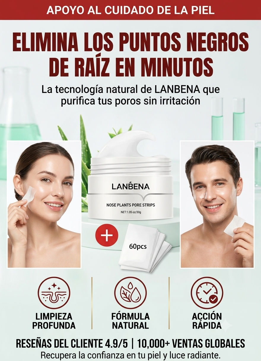 Mascarilla facial Lanbena + 60 tiras
