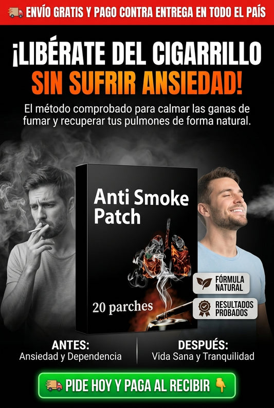 PARCHE ANTI SMOKE PARA CALMAR LAS GANS DE FUMAR