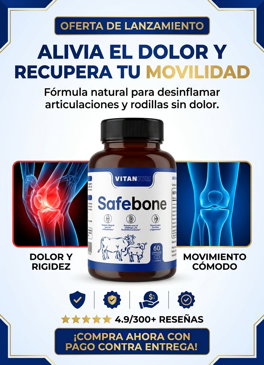 Safebone® — Alivia de forma natural la inflamación de articulaciones para recuperar movimiento cómodo y sin dolor