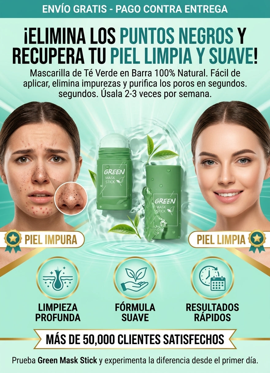 Mascara De Te Verde, Removedor De Puntos