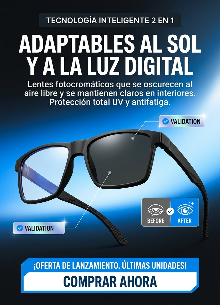 GAFAS RECTANGULARES FOTOCROMATICAS
