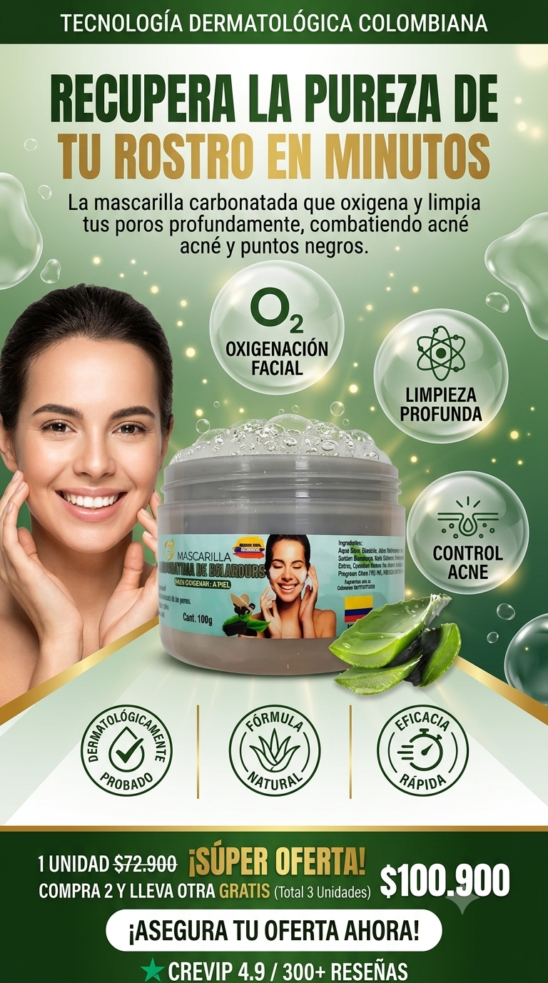 Mascarilla Carbonatada Aclaradora